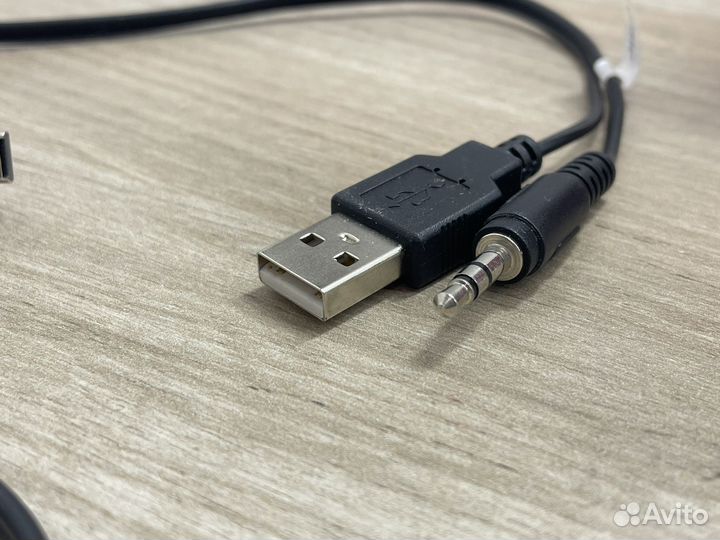 Кабель питания USB AM+jack3,5-AM mini, длина 0,5м