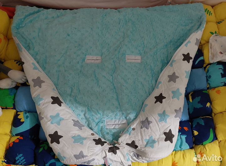 Конверт на выписку зимний для автолюльки