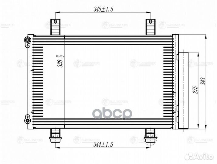 Радиатор кондиц. с ресивером для а/м Suzuki Swi