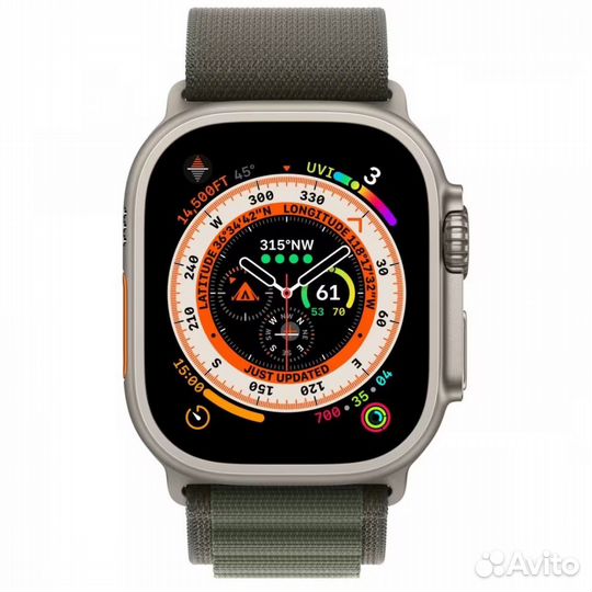 Watch Ultra 49mm Titanium Green Alpine Loop