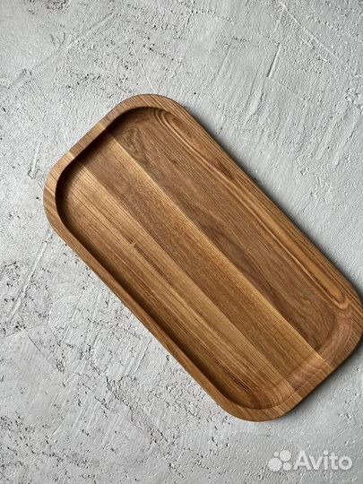 Поднос сервировочный деревянный