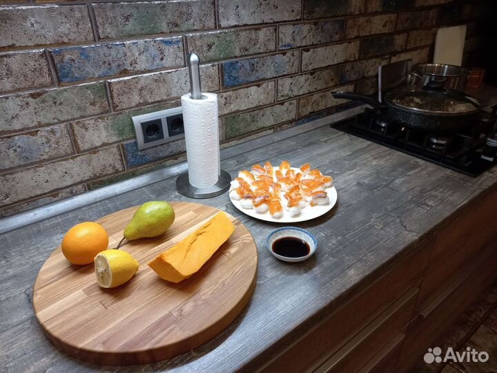 Резделочная доска круглая для подачи или разделки