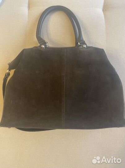 Сумка замшевая италия коричневая