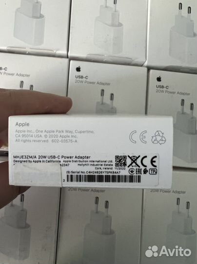 Блок зарядки Apple 20W оригинал