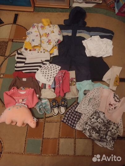 Детские вещи на девочку пакетом 80 86