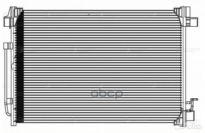 Радиатор кондиц. для а/м Nissan Murano II (Z51)