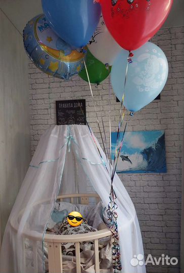 Круглая кровать 10 в 1