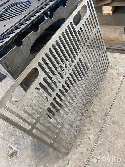 Мангал с решеткой гриль