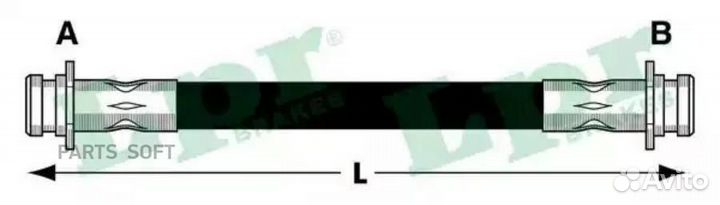 LPR 6T47605 Шланг тормозной mazda 323 98-04/626 97