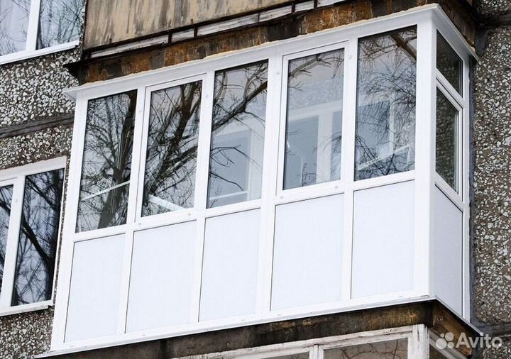 Остекление балконов и лоджий в рассрочку M2934