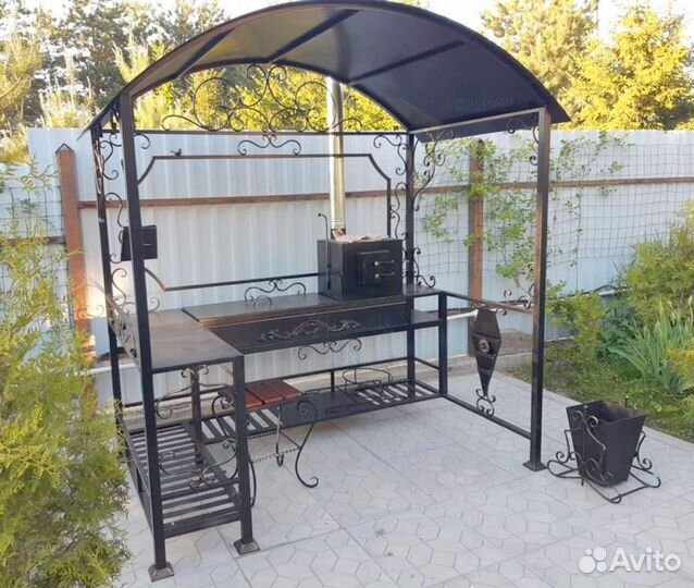 Мангал лофт / мангал с крышей