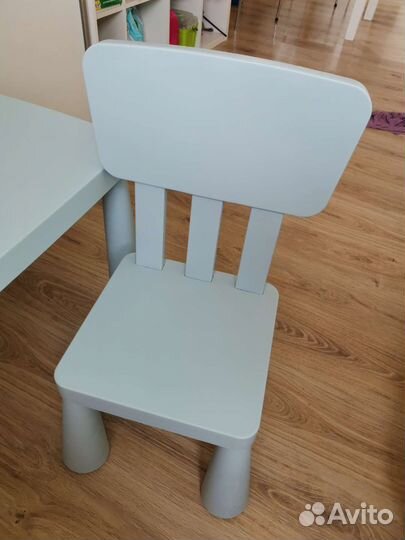 Детский стол и стул IKEA маммут