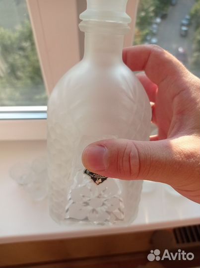 Гусь хрустальный набор штоф и рюмки