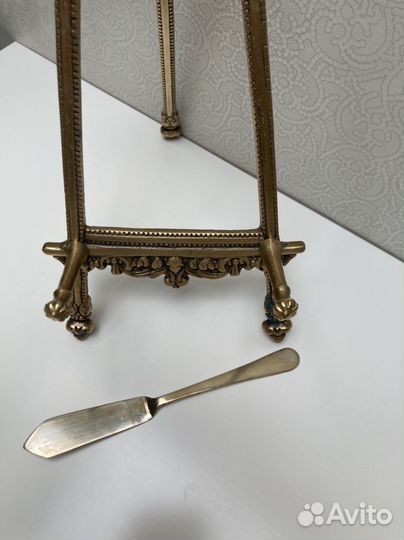 Мельхиор Паштетница Конфетница Лопатка мен