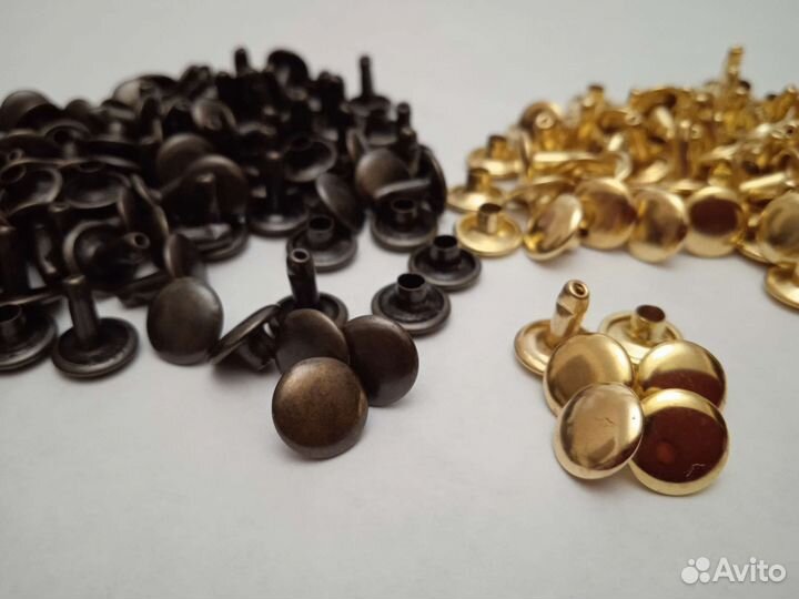 Хольнитены (заклёпки) двусторонние 9 мм,50 штук