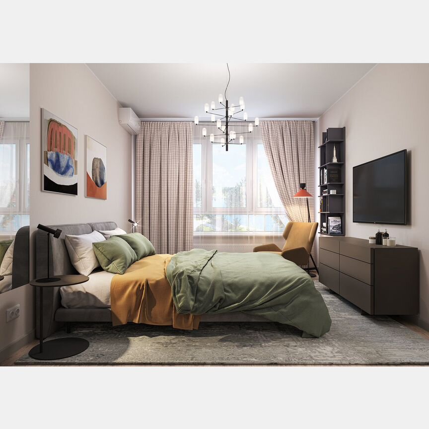 2-к. квартира, 59,5 м², 12/20 эт.