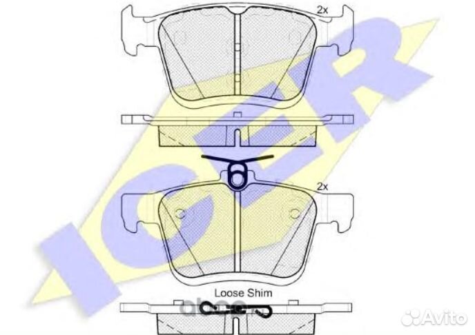 Тормозные колодки задние VW. audi. skoda. seat