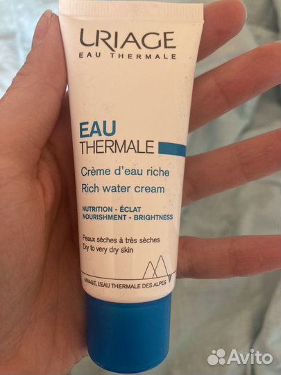 Uriage rich water cream для сухой кожи 40 мл