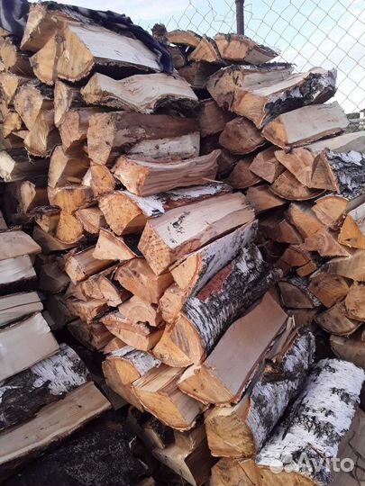 Дрова березовые сосновые колотые