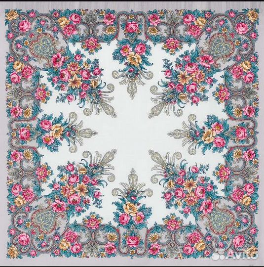 Павловопосадский шерстяной платок