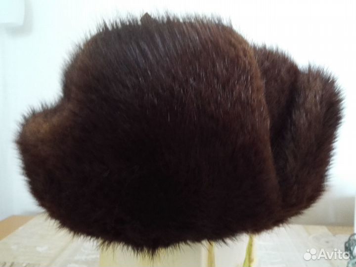 Шапка мужская ондатровая, классическая ушанка