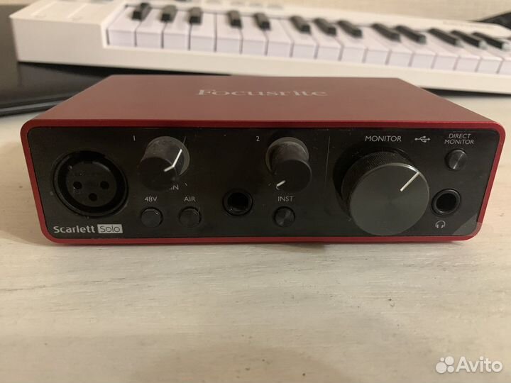 Focusrite Scarlett solo 3rd gen звуковая карта