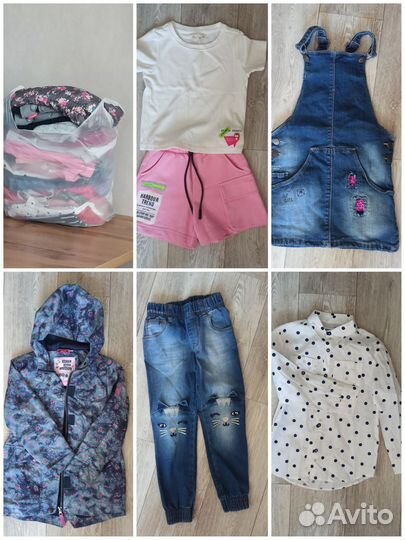Вещи пакетом на девочку 116 122