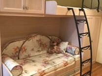 Детская мебель с двух ярусной кроватью