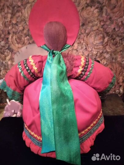 Кукла на чайник,лен, ручная работа