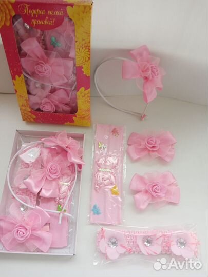Аксессуары для волос. Набор. Подарок. Ручная раб