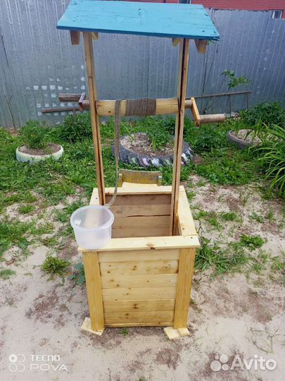 Декоративная мельница, колодец для сада