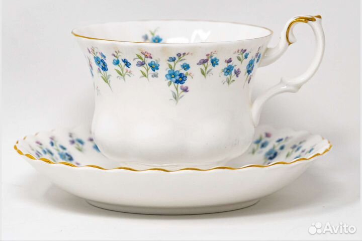 Чайная пара Роял Альберт с незабудками