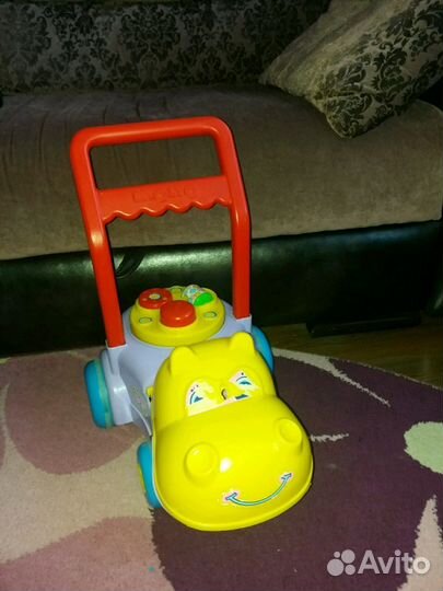 Игрушка-каталка бегемот