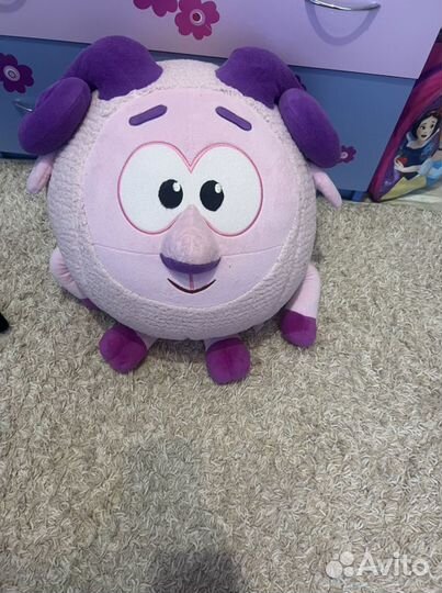 Большие мягкие игрушки,смешарики,зайка-девочка