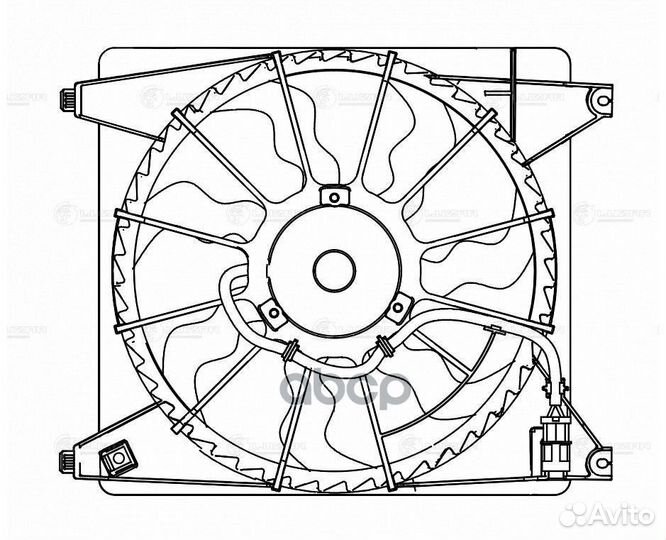 Э/вентилятор охл. LFK0804 luzar