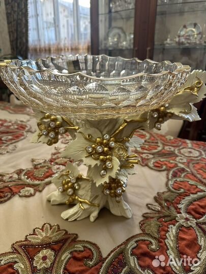 Ваза для фруктов на ножке Италия Cevik