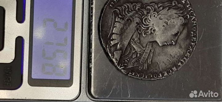 Рубль 1729 г. оригинал