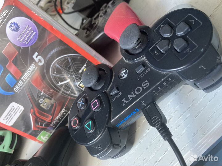 Sony PS3 SuperSlim 500gb диски джойстики