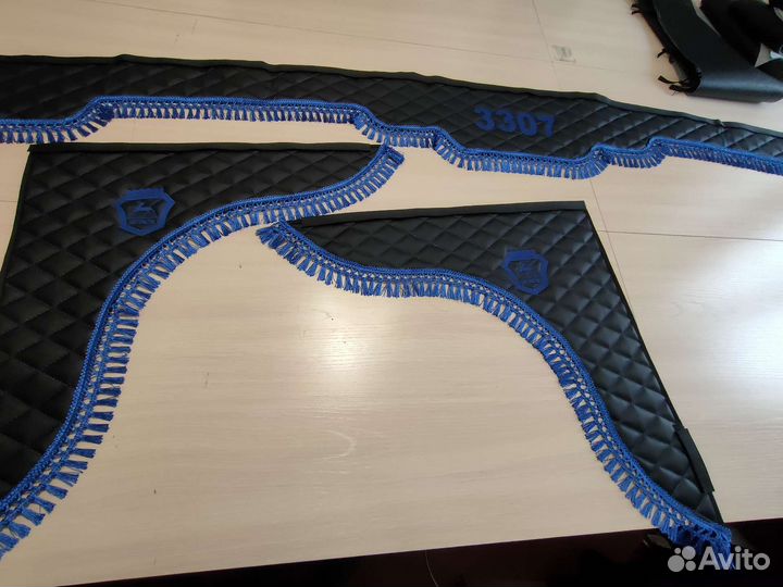 Ламбрекены, шторы газ 3307 3309 экокожа