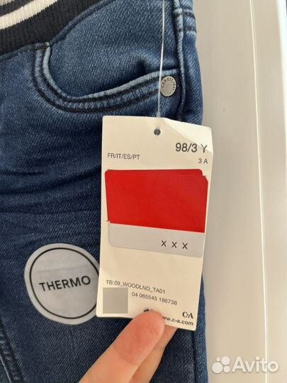 Джинсы для мальчика C&A (Термо)