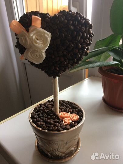 Топиарий из кофе