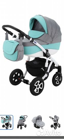 Коляска 3в1 Adamex Gloria Eco 367S