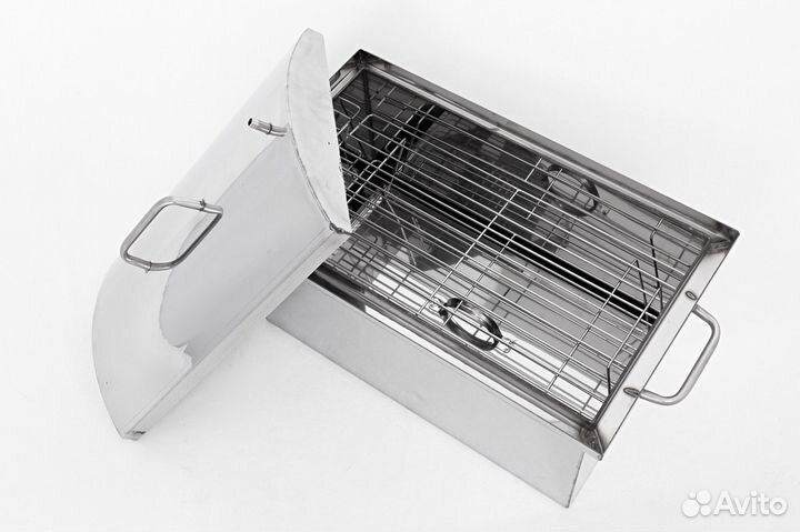 Коптильня с гидрозатвором средняя нерж. сталь