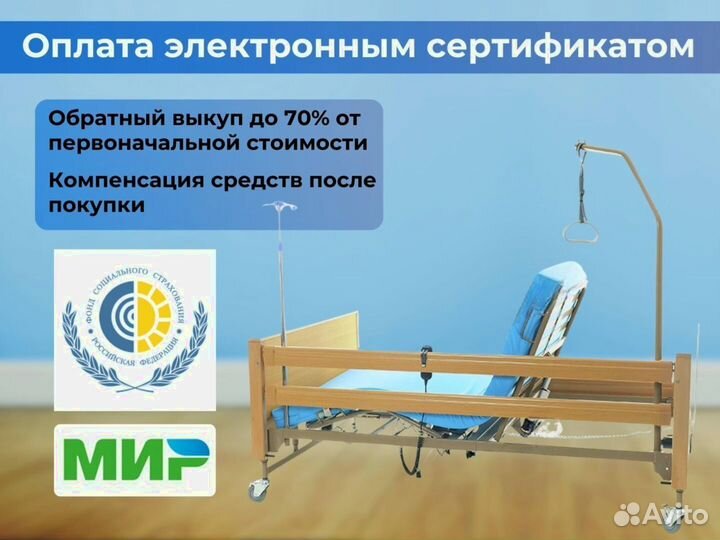 Кровать медицинская функциональная