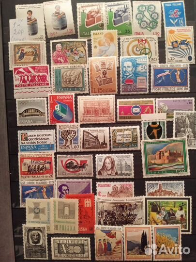 Почтовые марки Китай, Куба, Болгария, СССР и др