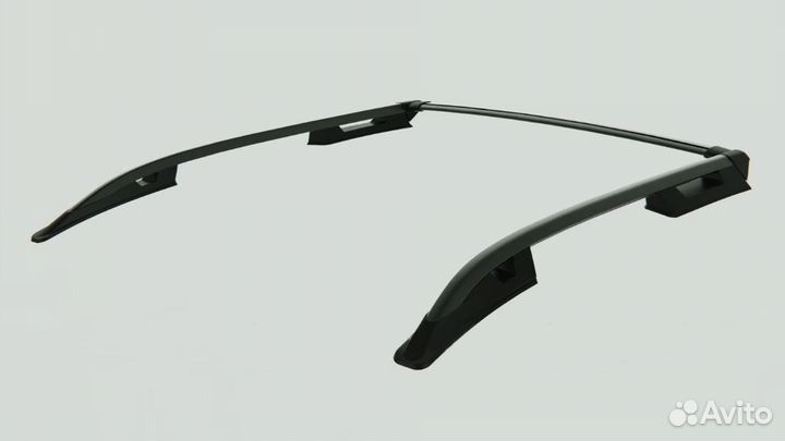 Рейлинги toyota hilux с поперечиной черные