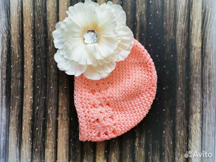 Шапочка для новорожденной девочки, младенца для фо