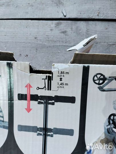 Самокат с большими колесами oxelo mid7