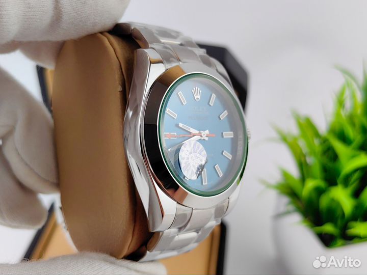 Мужские часы Rolex milgauss premium mint green