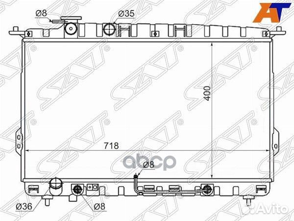 Радиатор Hyundai Sonata 98-13 / Kia Optima 00-0